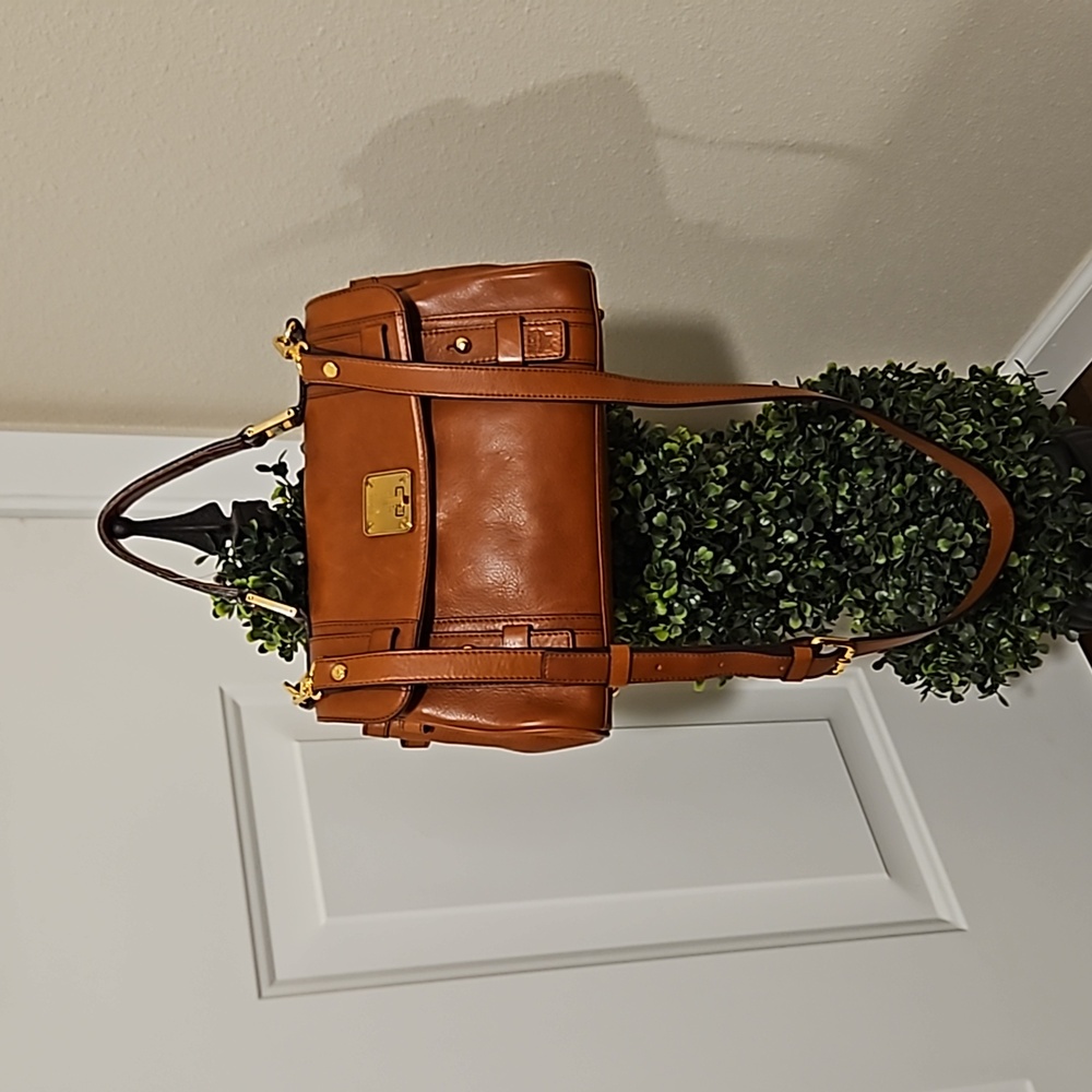 MCM Satchel Cognac